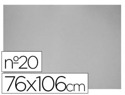 Hoja cartón gris nº 20 76x106cm. 2mm.